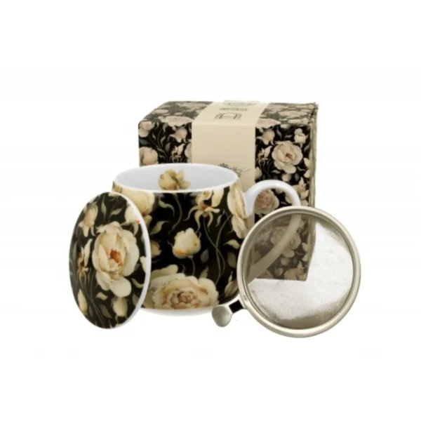 Taza con filtro English rose negro