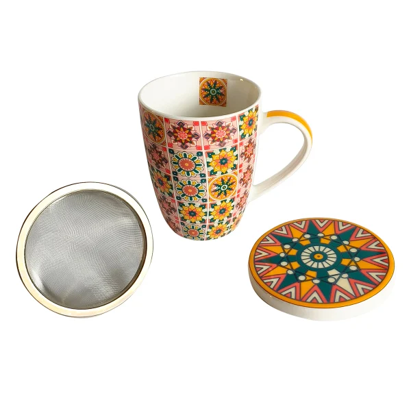 Taza Azulejos naranjas